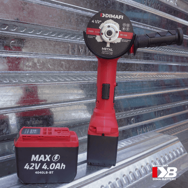 ESMERIL ANGULAR INALÁMBRICO DB-GRINDER 36v / 42v MAX + 2 BATERÍAS 4Ah