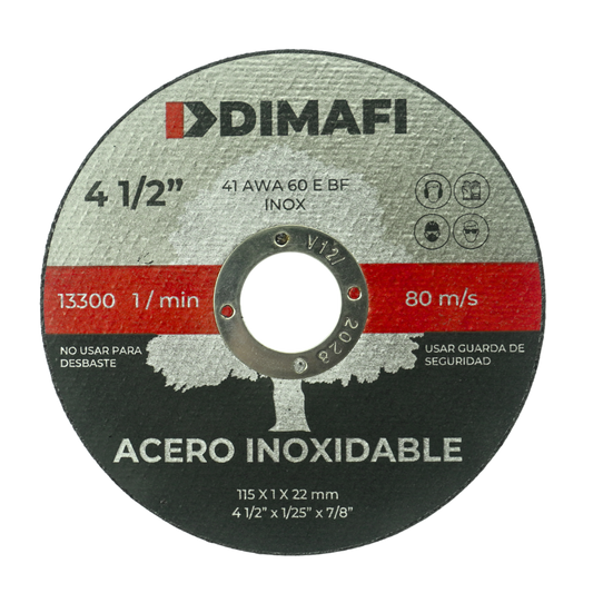 DISCO DE CORTE INOX (10 UDS)