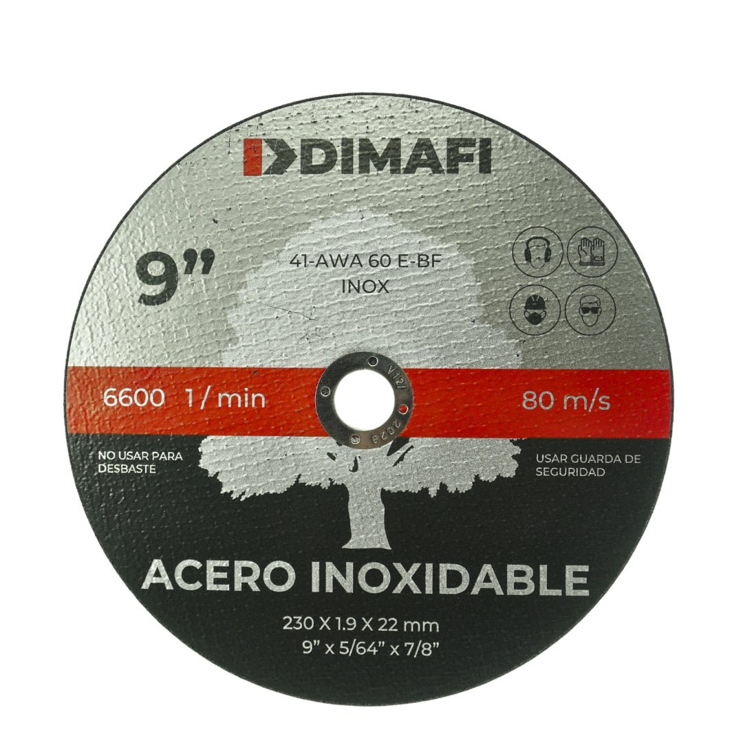 DISCO DE CORTE INOX (10 UDS)