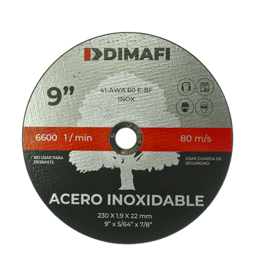 DISCO DE CORTE INOX (10 UDS)