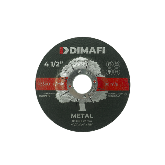 DISCO DE DESBASTE METAL (5 UDS)