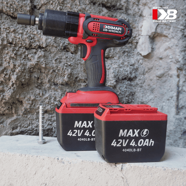 LLAVE DE IMPACTO INALÁMBRICA DB-WRENCH 36v / 42v MAX + 2 BATERÍAS 4Ah