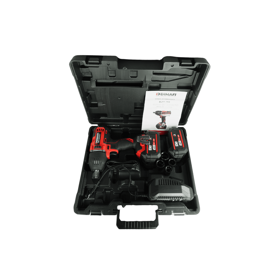 LLAVE DE IMPACTO INALAMBRICA BRUSHLESS 20V DB-IMPACT + 2 BATERÍAS 4Ah