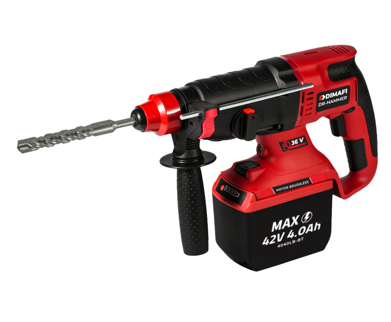 ROTOMARTILLO INALÁMBRICO DB-HAMMER SDS PLUS 36v / 42v MAX + 2 BATERÍAS 4Ah