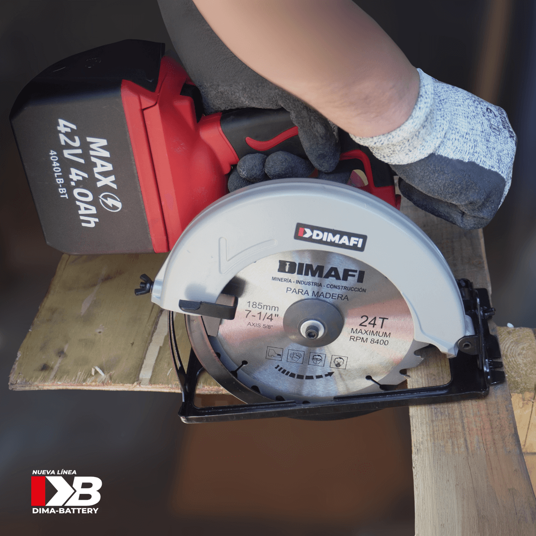 SIERRA CIRCULAR INALÁMBRICA DB-CIRCULAR SAW 36v / 42v MAX + 2 BATERÍAS 4Ah