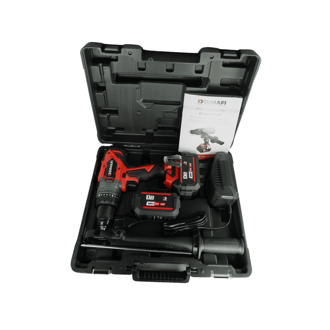 TALADRO ATORNILLADOR DE IMPACTO INALAMBRICO   BRUSHLESS 20V DB-TURBODRILL + 2 BATERÍAS 4Ah
