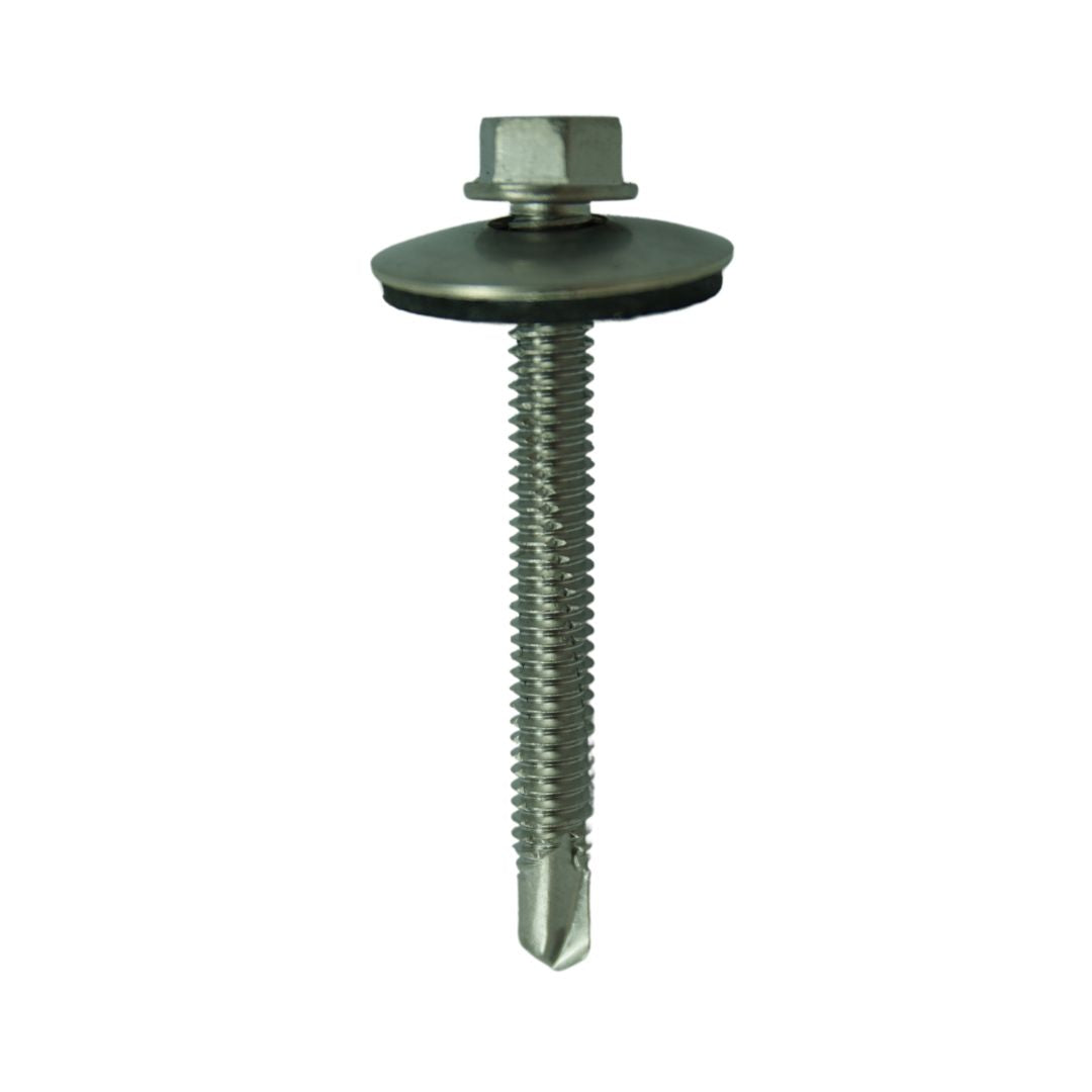 TORNILLO HEXAGONAL HWH C/G INOX SS410. AUTOPERFORANTE P.BROCA (100 UDS)