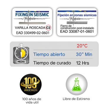 ADHESIVO EPÓXICO SÍSMICO DIMAPOXI E-PLUS 585