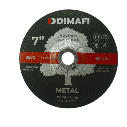DISCO DE DESBASTE METAL (5 UDS)