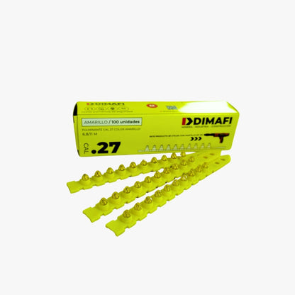 Fulminante Cal. 27 Color Rojo/Amarillo  100 unds. DIMAFI