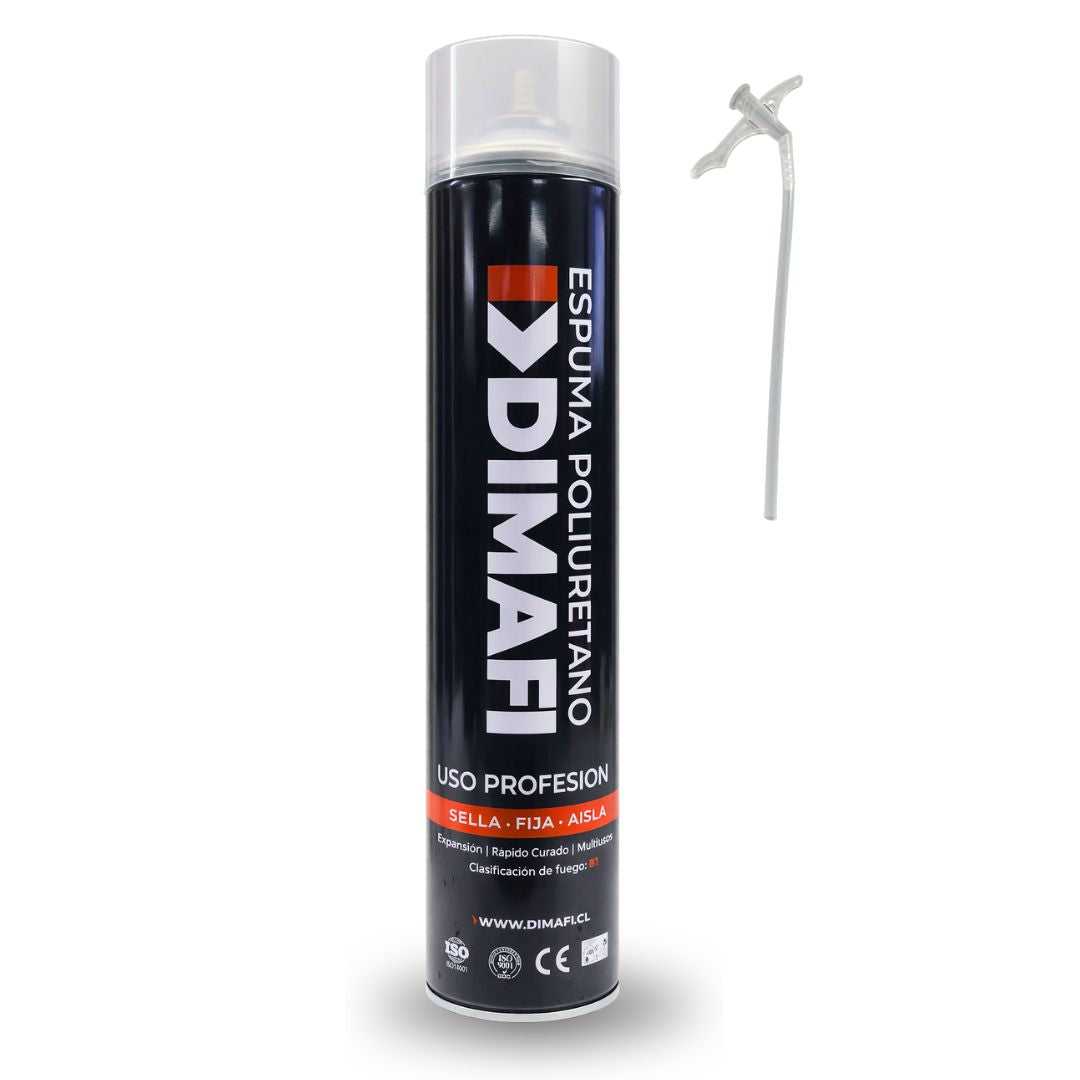 Espuma de Poliuretano Expansiva Profesional 750 ml DIMAFI – Sellado, Aislamiento y Relleno